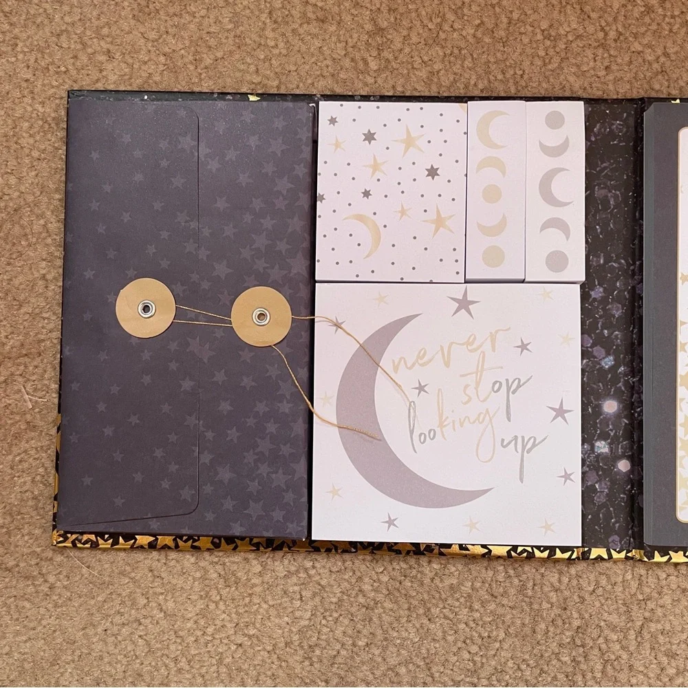 NWOT Set of 2 Office School Preppy Celestial Work Sticky Note Planner Notebook